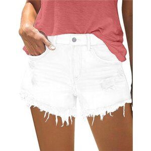 Women's Cut Off Denim Jean Shorts Ripped Distressed